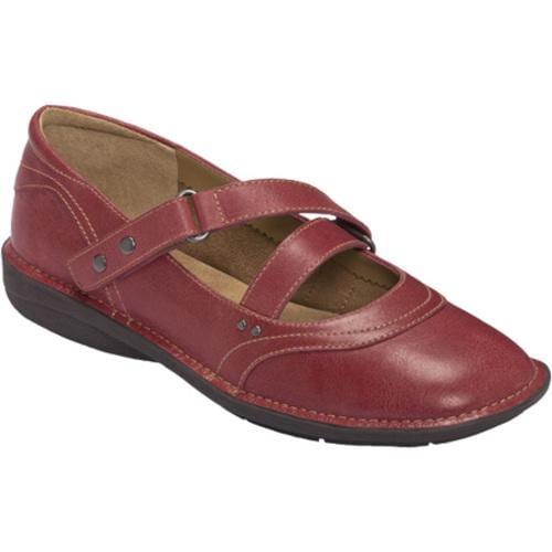 Womens Aerosoles Tuck N Roll Red Leather