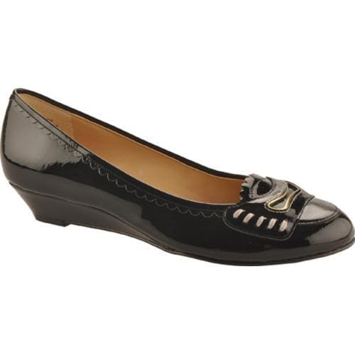 Womens Circa Joan & David Beamer Black Patent Leather