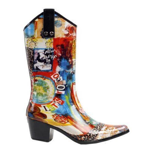 Women's RainBOPS Cowgirl Style Rain Boot Giddy Up - 14934553 ...