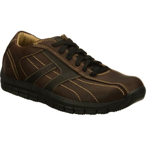 Men's Skechers Work Magma SR Brown Skechers Work Shoes