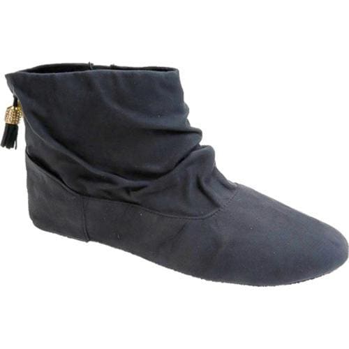 Womens Footzyfolds Tassel Boot Black