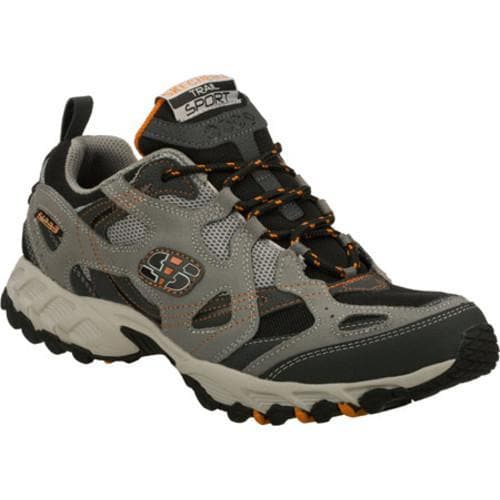 Mens Skechers Spider Gray/Orange