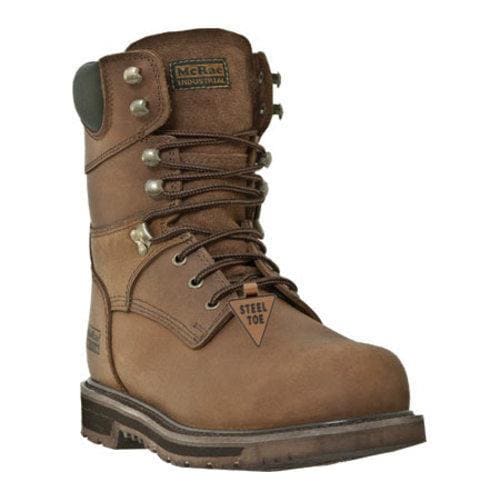 Men's McRae Industrial 8in Steel Toe Lace Up MR88372 Tan Leather