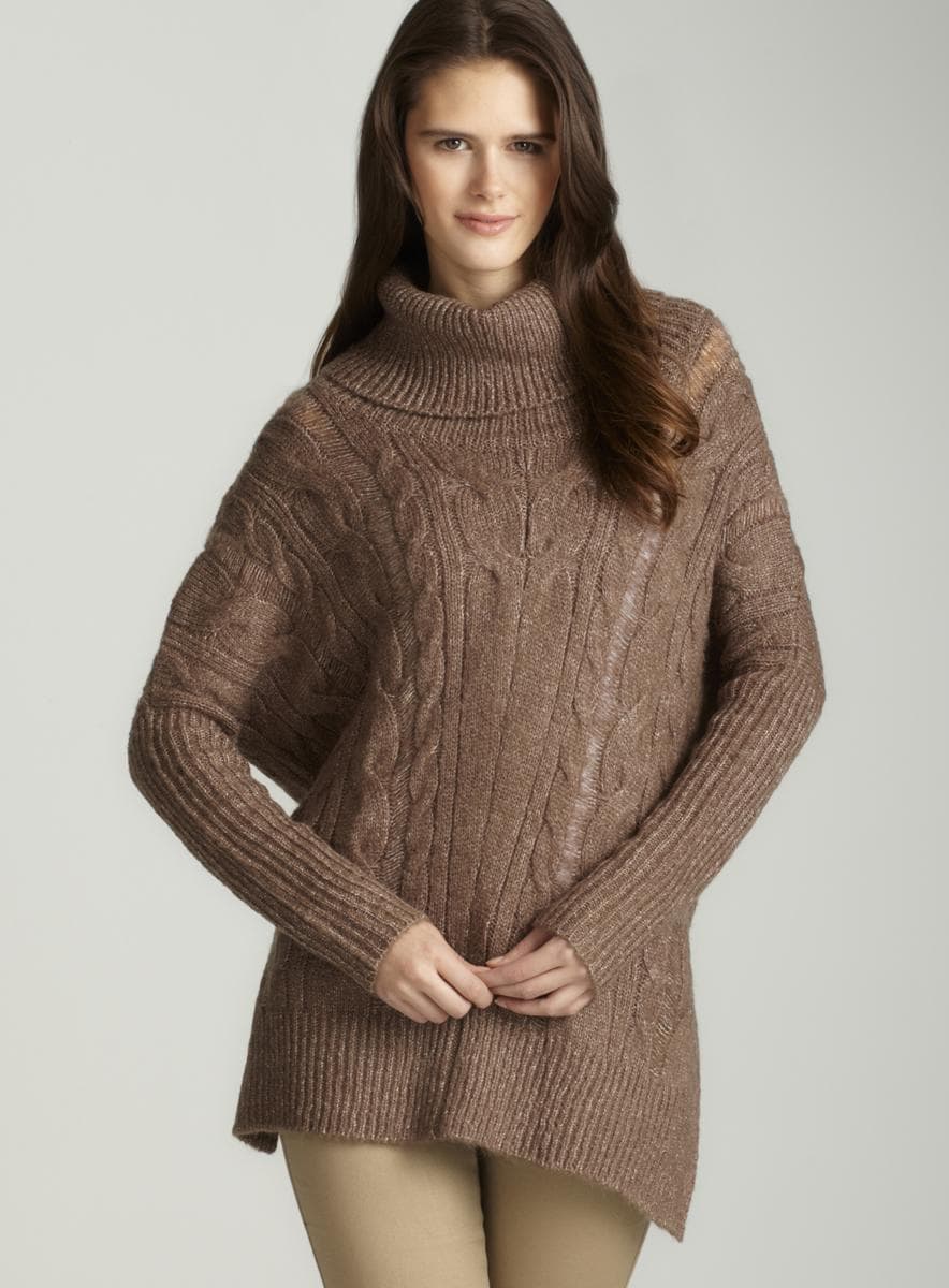 Romeo & Juliet Couture Cable Knit Oversize Cardigan