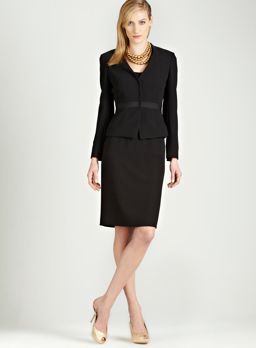 Shop Tahari Black skirt suit - Free Shipping Today - Overstock.com ...