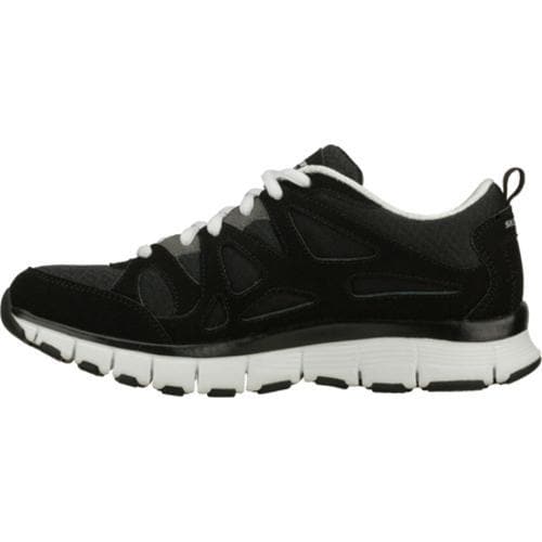 Women's Skechers Flex Fit Free Throw Black/White Skechers Athletic