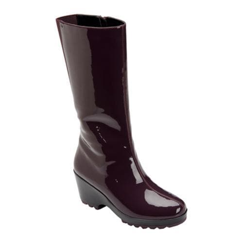 Womens Rockport Lorraine Rainboot 3 Beet Waterproof Leather Today $