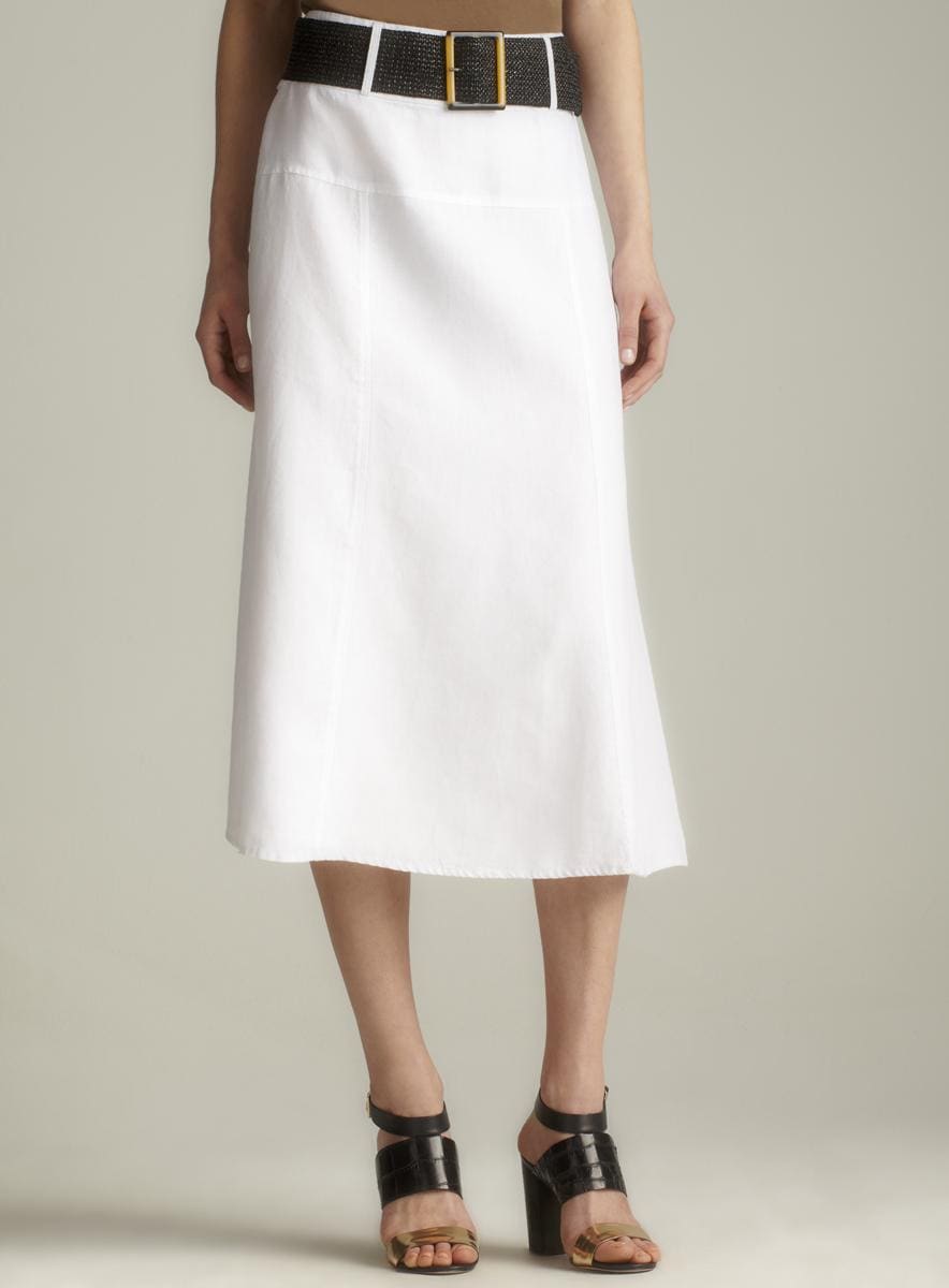 For Cynthia Belted Linen Skirt - Overstock Shopping - Top Rated For ...