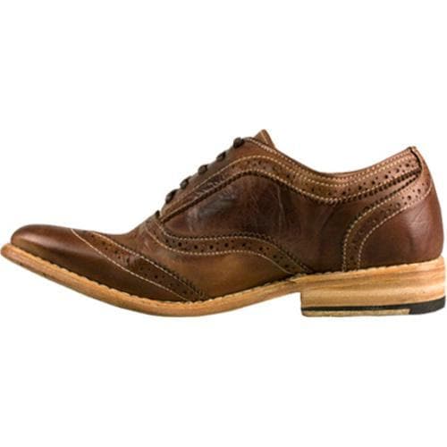 Women's Bed Stu Lita Tan Rustic Leather Bed Stu Oxfords