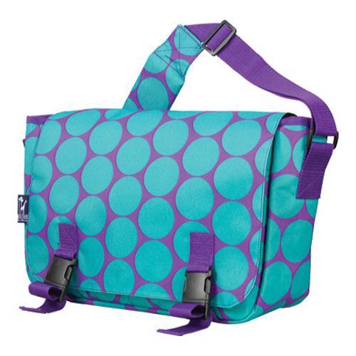 Wildkin Jumpstart Messenger Bag Big Dots Aqua