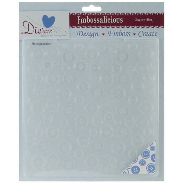 Embossalicious Embossing Folders 8"X8"-Button Box - Bed Bath & Beyond ...