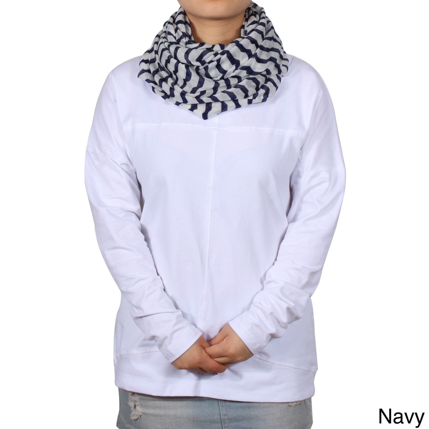 La77 Striped Loop Scarf