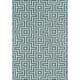 preview thumbnail 29 of 32, Momeni Baja Retro Indoor Outdoor Rug 3'11" x 5'7" - Blue