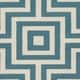 preview thumbnail 28 of 32, Momeni Baja Retro Indoor Outdoor Rug 1'8" x 3'7" - Blue