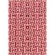 preview thumbnail 30 of 32, Momeni Baja Retro Indoor Outdoor Rug 1'8" x 3'7" - Red