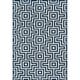 preview thumbnail 17 of 32, Momeni Baja Retro Indoor Outdoor Rug 1'8" x 3'7" - Navy