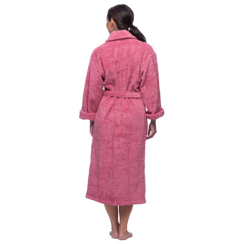 Classic Turkish Cotton Thick Luxurious Shawl Collar Bathrobe