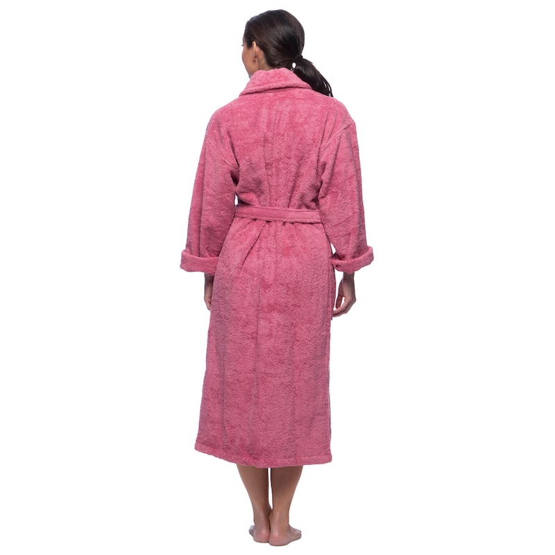 Classic Turkish Cotton Thick Luxurious Shawl Collar Bathrobe