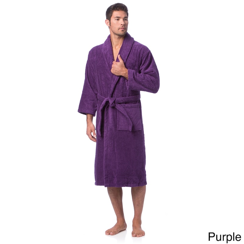 Classic Turkish Cotton Thick Luxurious Shawl Collar Bathrobe