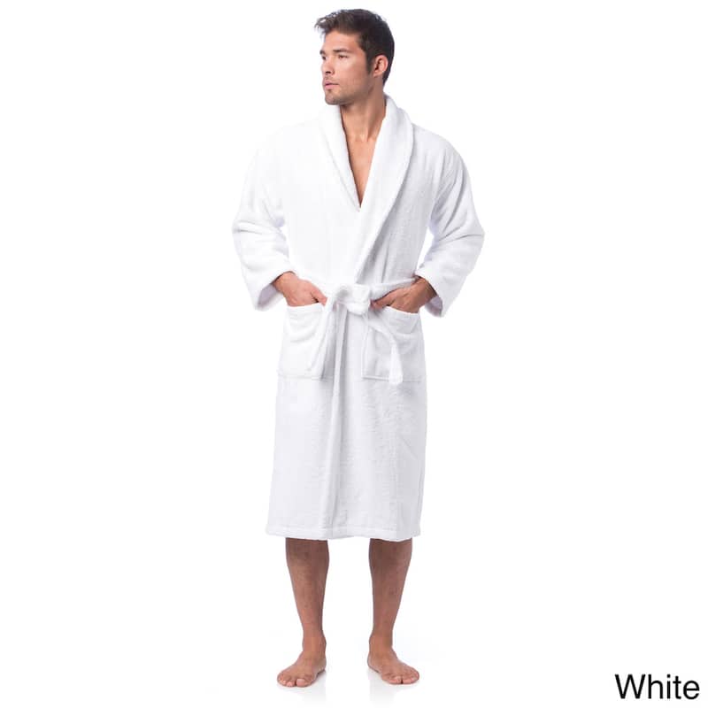 Classic Turkish Cotton Thick Luxurious Shawl Collar Bathrobe