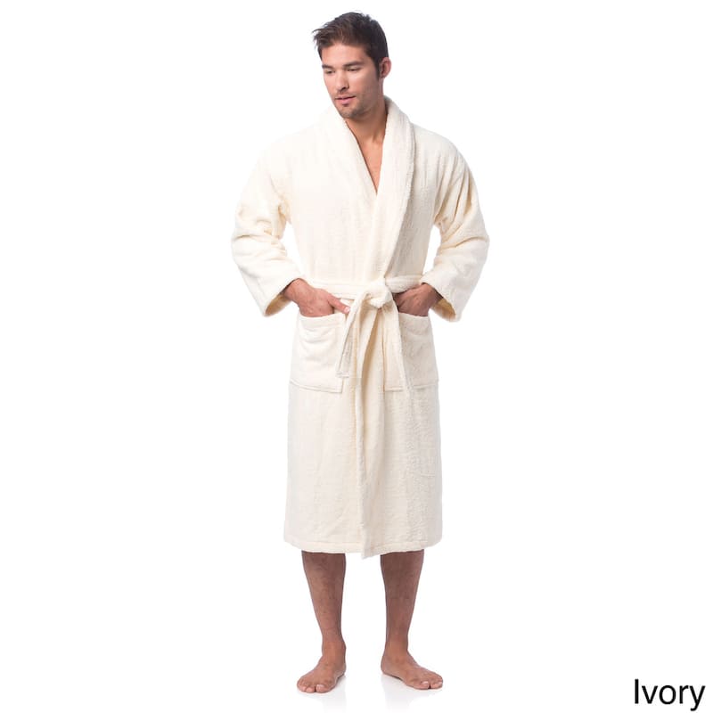 Classic Turkish Cotton Thick Luxurious Shawl Collar Bathrobe