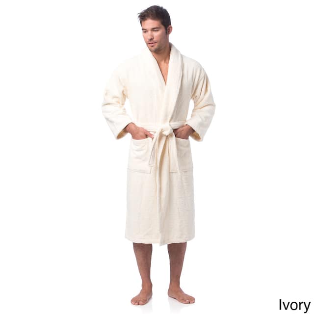 Classic Turkish Cotton Thick Luxurious Shawl Collar Bathrobe