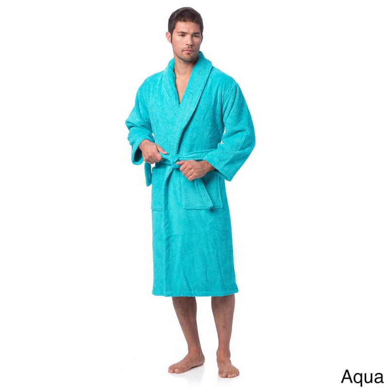 Classic Turkish Cotton Thick Luxurious Shawl Collar Bathrobe