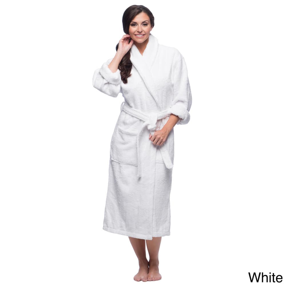 Classic Turkish Cotton Thick Luxurious Shawl Collar Bathrobe