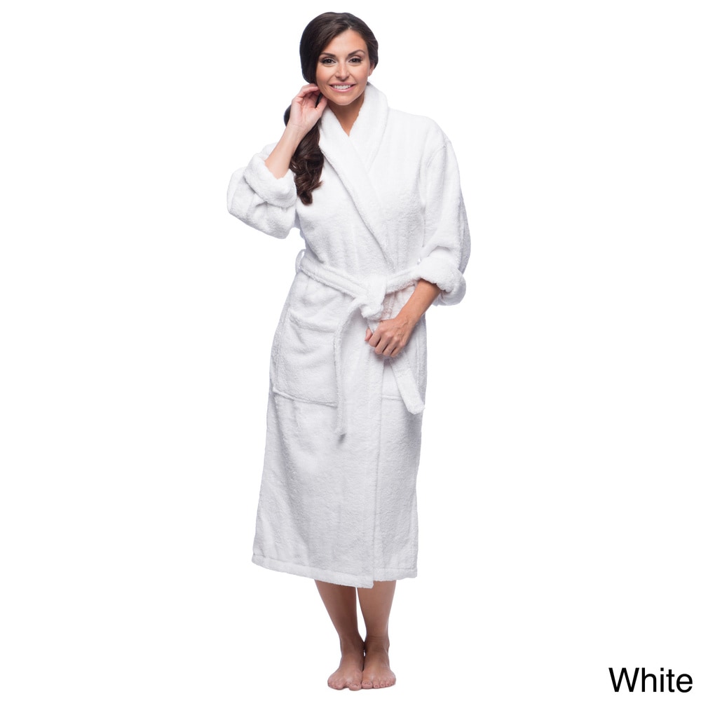 Classic Turkish Cotton Thick Luxurious Shawl Collar Bathrobe
