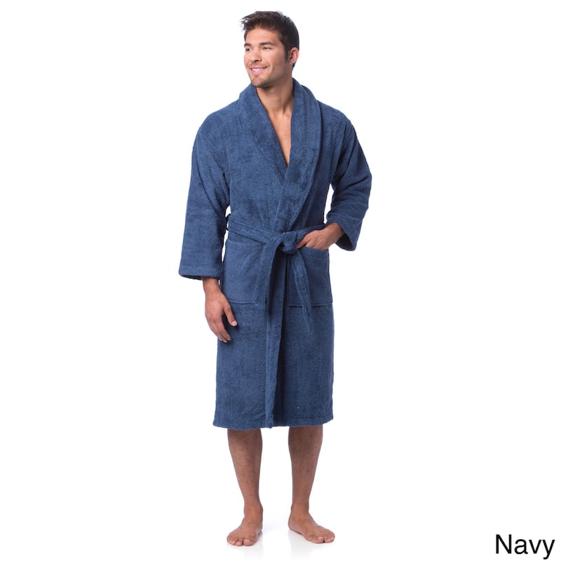 Classic Turkish Cotton Thick Luxurious Shawl Collar Bathrobe
