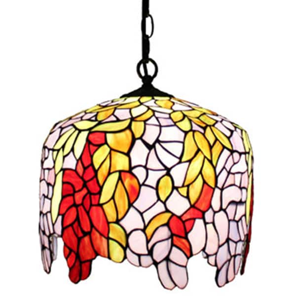 Amora Lighting Tiffany Style Wisteria Hanging Lamp  