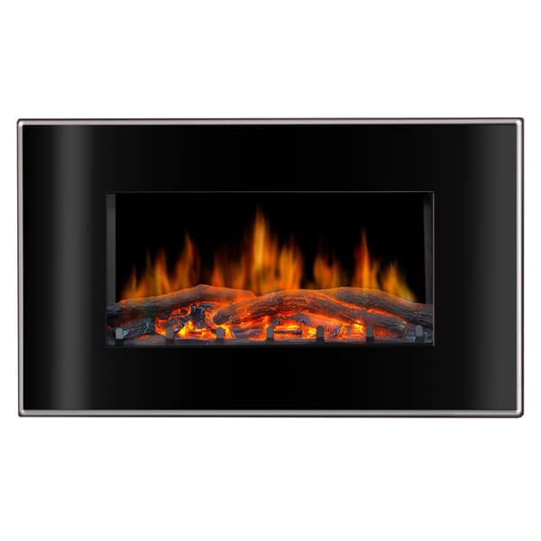 Shop Lofty Valencia Wall Mount Electric Fireplace Free Shipping Today