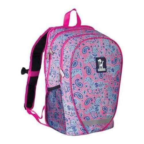 Womens Wildkin Comfortpack Backpack Watercolor Ponies Pink