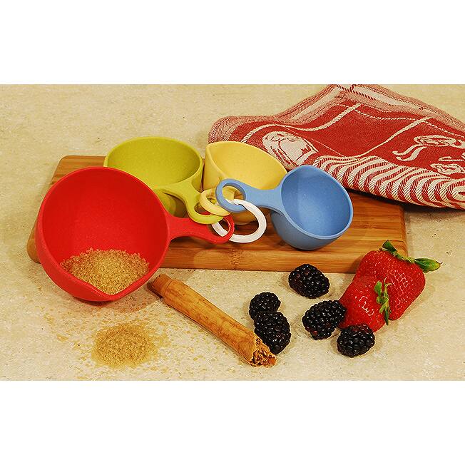 Bamboo Fiber Measuring Spoons and Cups Set