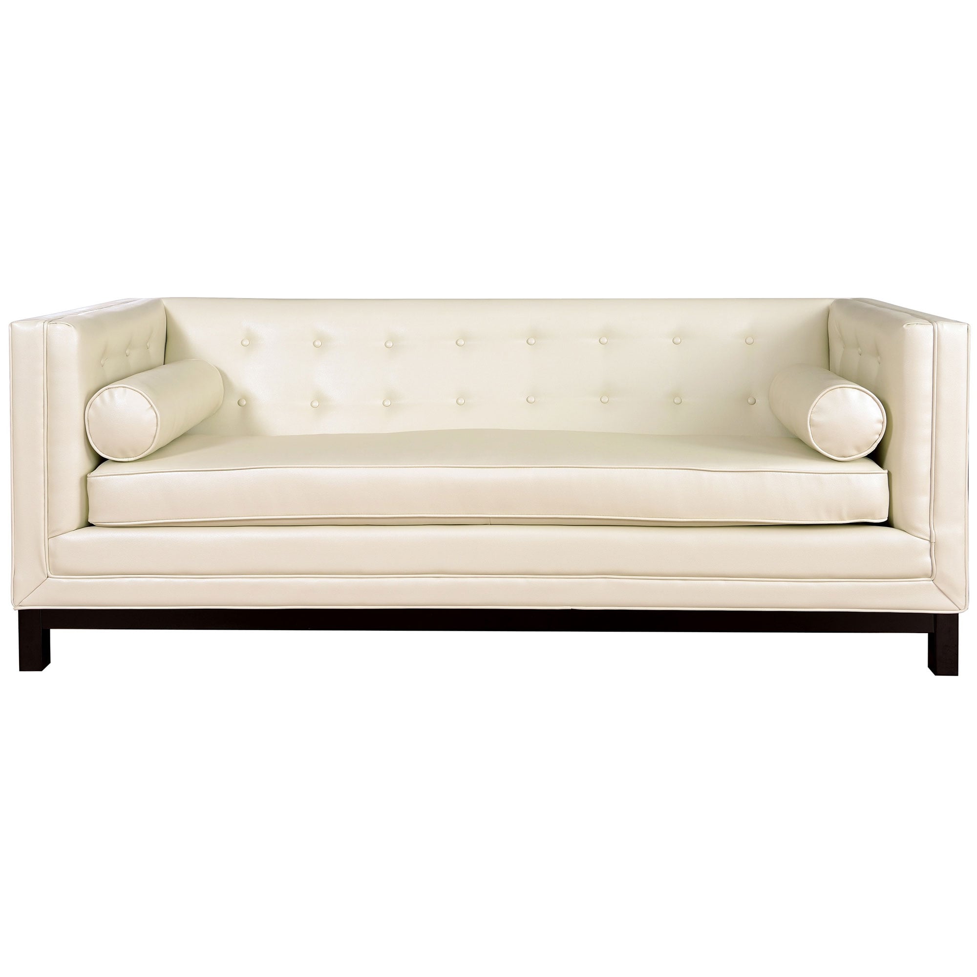 Zoe Cream Leather Sofa