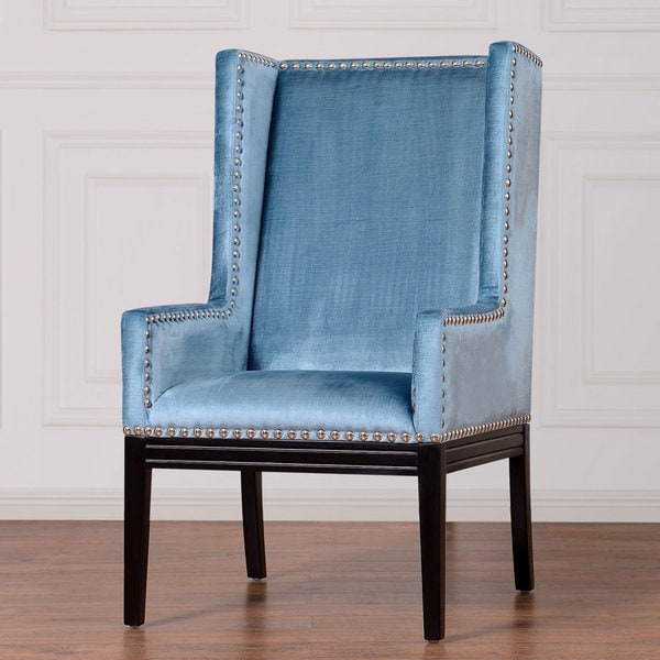 Tribeca Blue Velvet Chair - Free Shipping Today ...