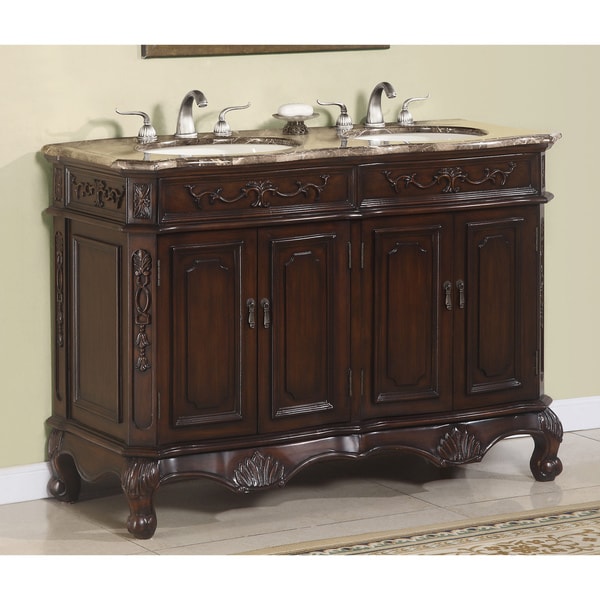 Shop ICA Furniture Hestia 50inch Marbletop Double Vanity Free