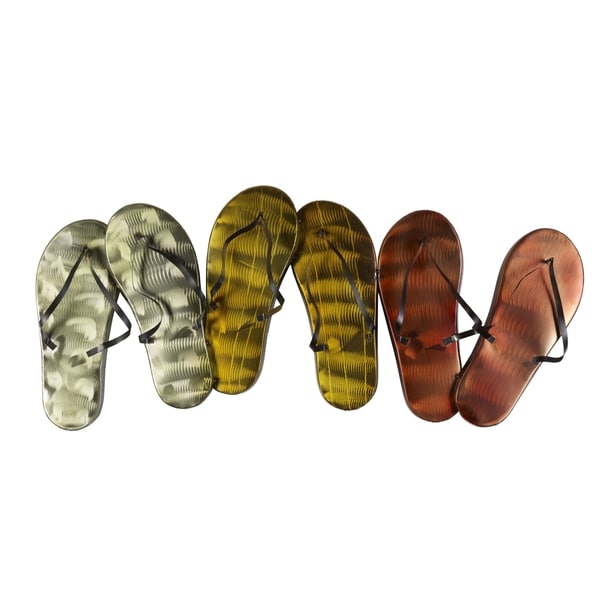 Metal flip flop wall hot sale decor