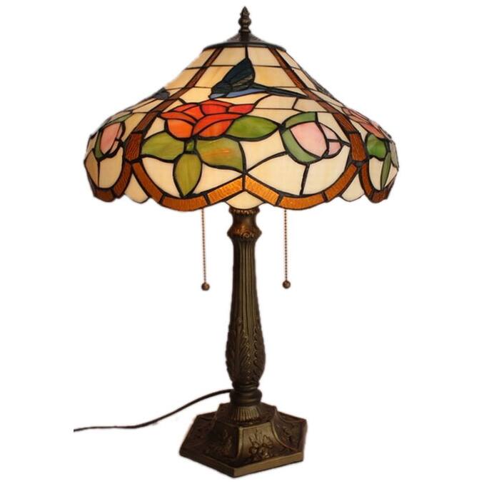 Amora Lighting Tiffany-style Style Hummingbird Table Lamp