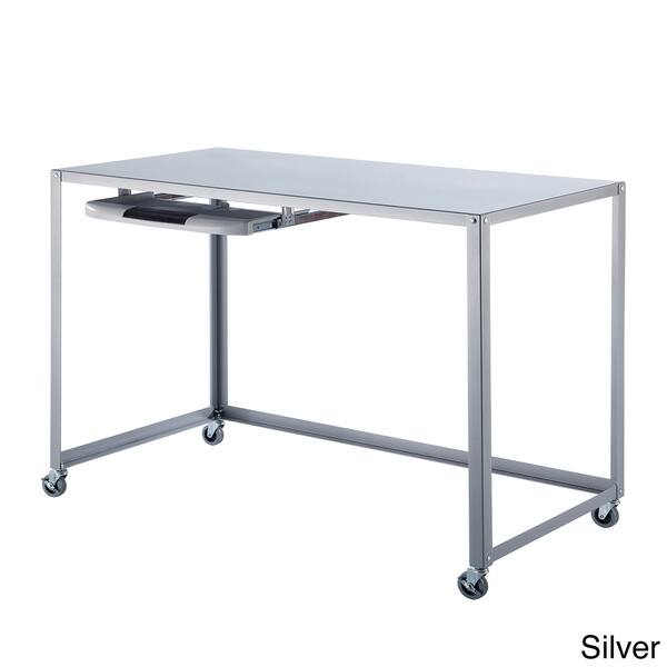 Copley Contemporary 4 Caster Office Writing Desk Overstock 8107969