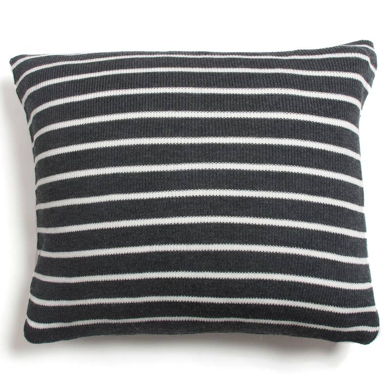 Daniel Grey Striped Throw or 20-inch Throw Pillow - Pillow