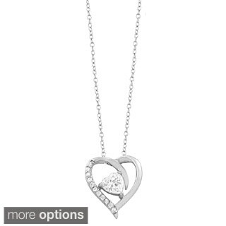 Sterling Silver Cubic Zirconia Necklaces - Overstock Shopping - The ...
