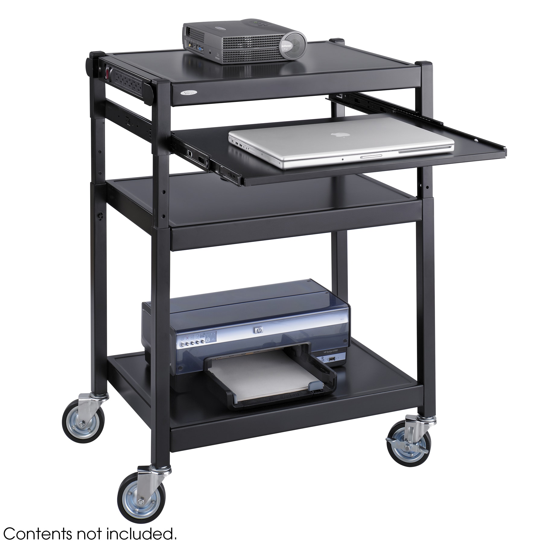 Safco Steel Adjustable Projector Cart