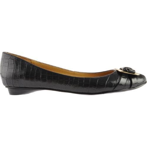 Womens Nine West Rueben Black/Black Crocodile