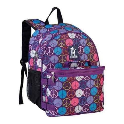 Womens Wildkin Bogo Backpack Peace Signs