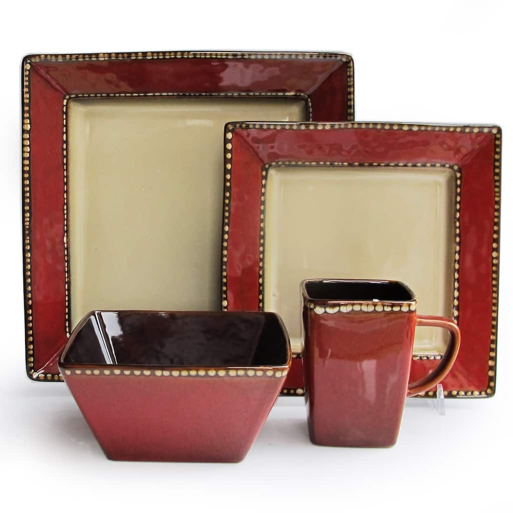 American Atelier Barcelona Roja 16-piece Dinnerware Set