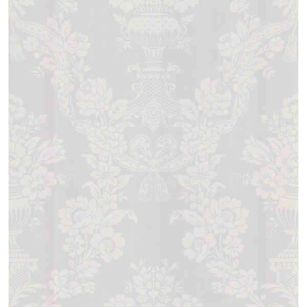 Shop Brewster White Floral Damask Wallpaper - Free Shipping On Orders