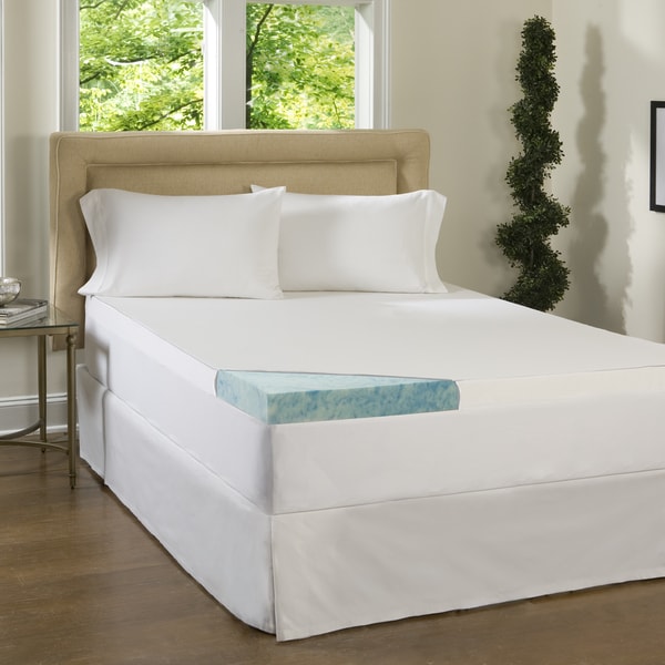 beautyrest gel memory foam topper