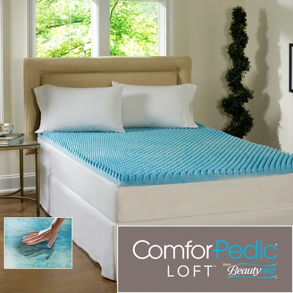 Beautyrest 4 inch Sculpted Gel Memory Foam Mattress Topper Simmons Beautyrest Memory Foam Mattress Toppers