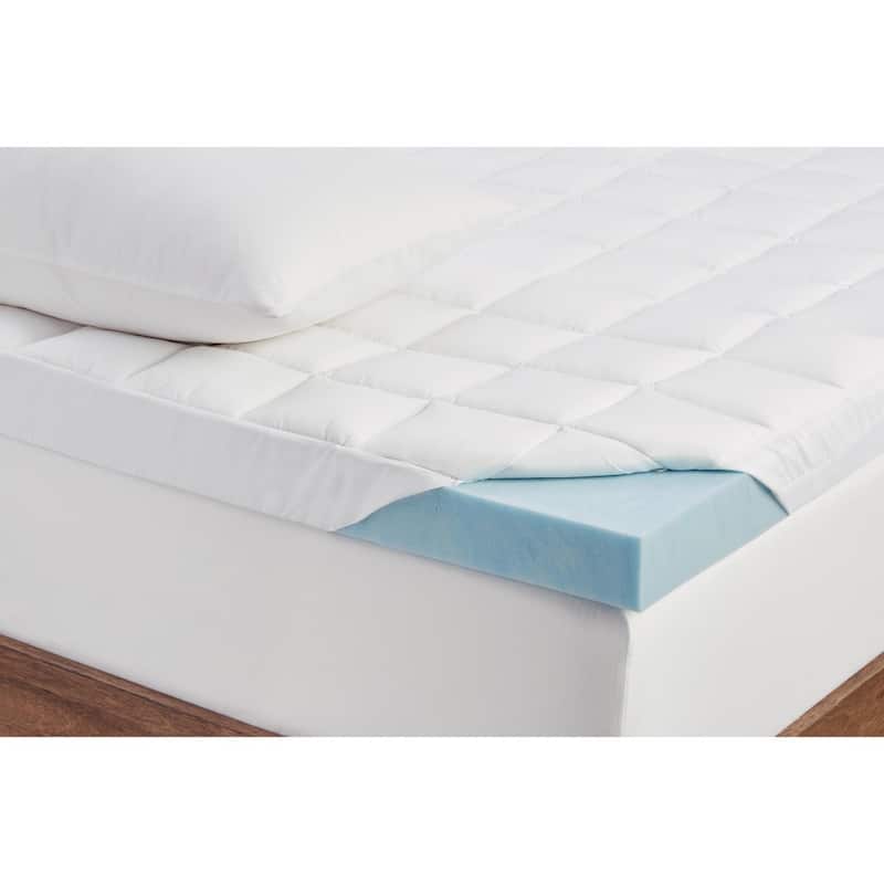 ComforPedic Loft from Beautyrest 3-inch Supreme Gel Memory Foam and 1.5-inch Fiber Mattress Topper with Cover